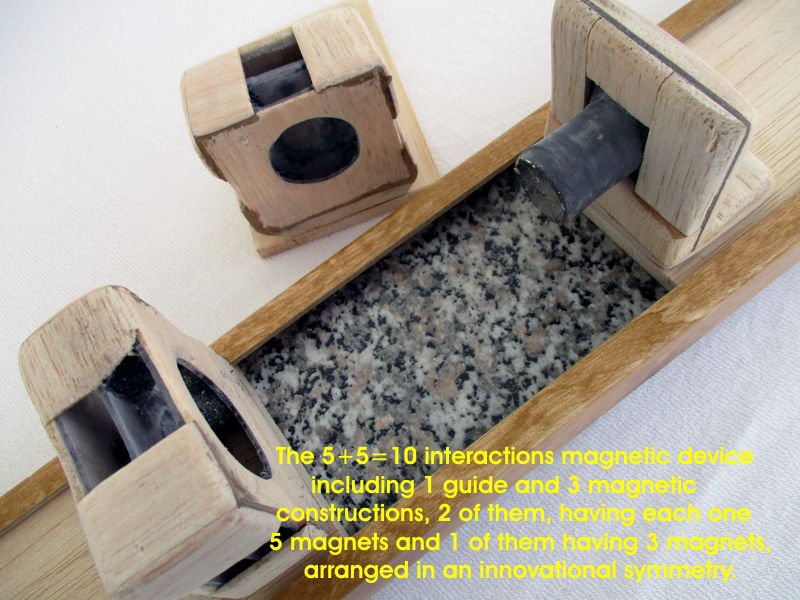 PHOTO OF MAGNETIC DEVICE AND CREATION OF 5  INTERACTIONS